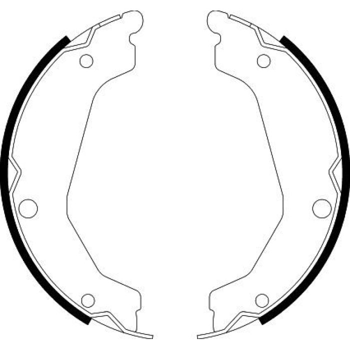 Hella 8DA 355 050-051 Bremsbackensatz, Feststellbremse Hella 8DA 355 050-051 Bremsbackensatz, Feststellbremse