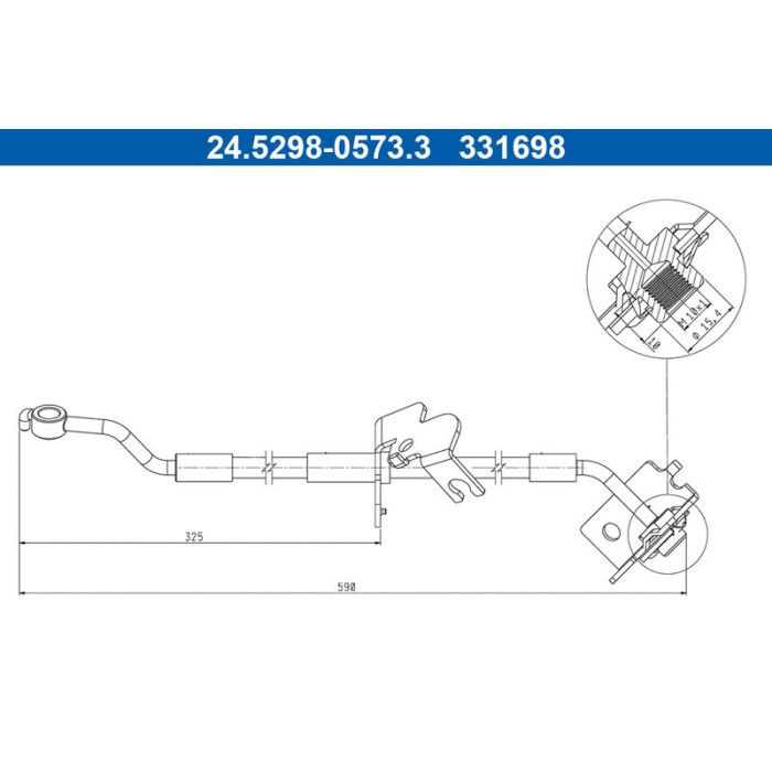 ATE 24.5298-0573.3 Bremsschlauch ATE 24.5298-0573.3 Bremsschlauch