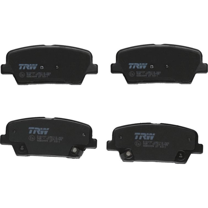 TRW GDB3499 Bremsbelagsatz, Scheibenbremse COTEC