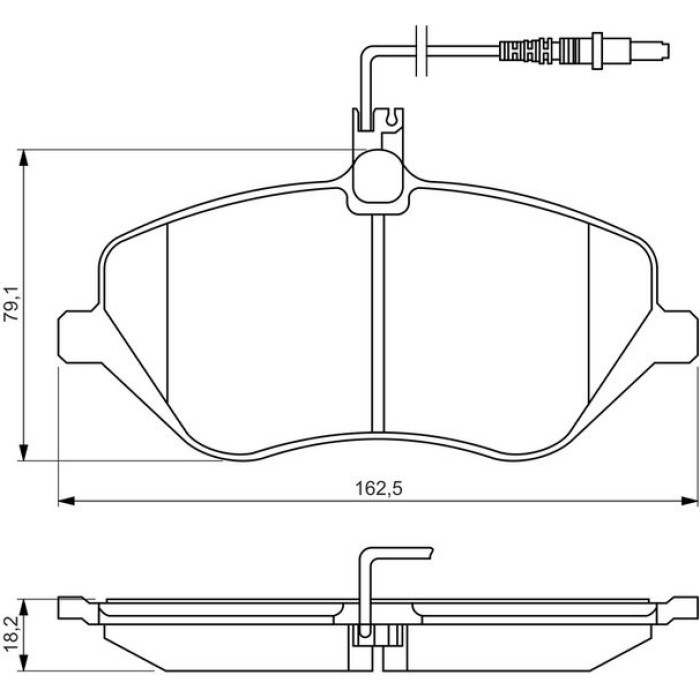 BOSCH 0 986 494 484 Bremsbelagsatz, Scheibenbremse