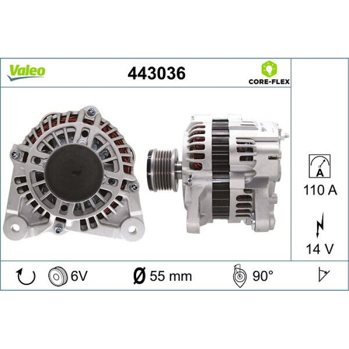 Valeo 443036 Generator CORE-FLEX Valeo 443036 Generator CORE-FLEX