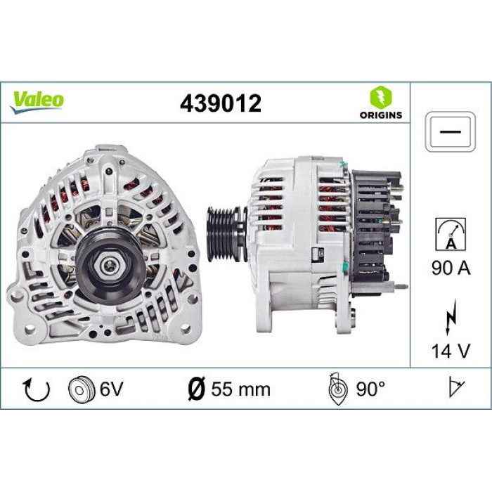 Valeo 439012 Generator ORIGINS - NEW O.E. TECHNOLOGIE