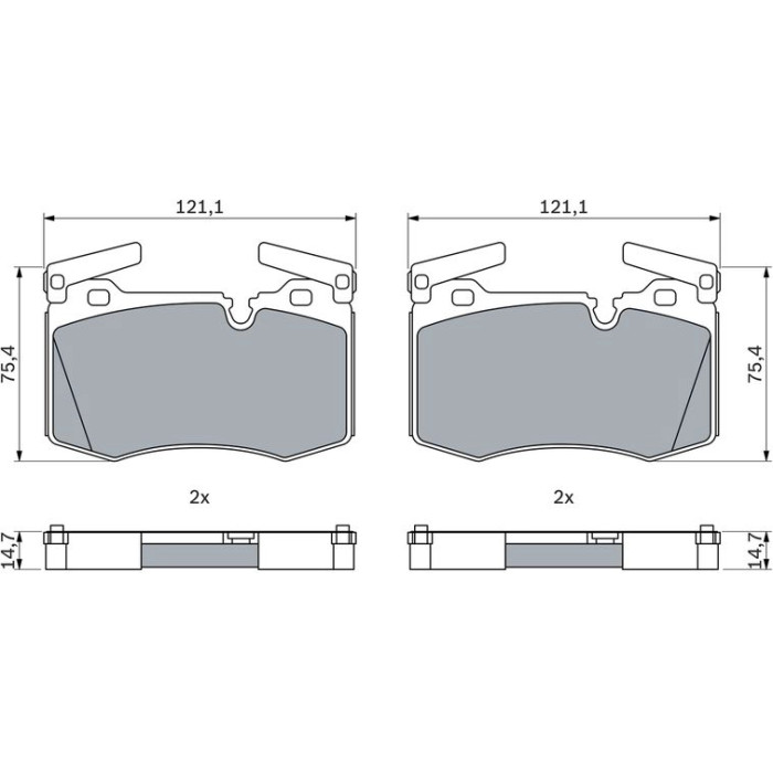 BOSCH 0 986 424 918 Bremsbelagsatz, Scheibenbremse BOSCH 0 986 424 918 Bremsbelagsatz, Scheibenbremse