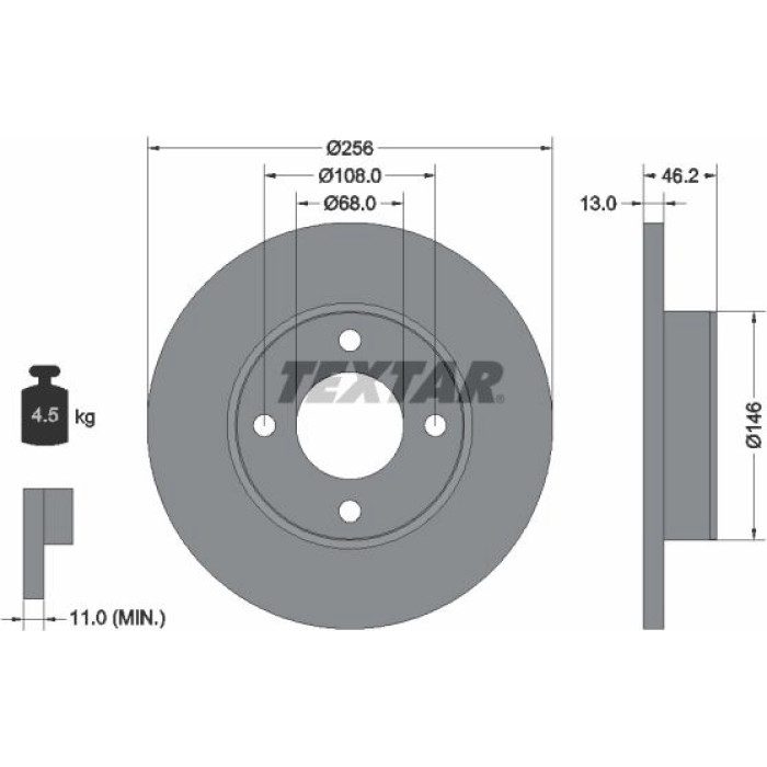 Bremsscheibe 92025900 Bremsscheibe 92025900
