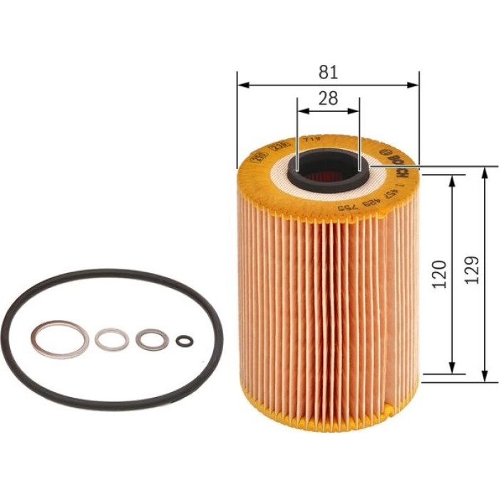 BOSCH 1 457 429 755 Ölfilter BOSCH 1 457 429 755 Ölfilter