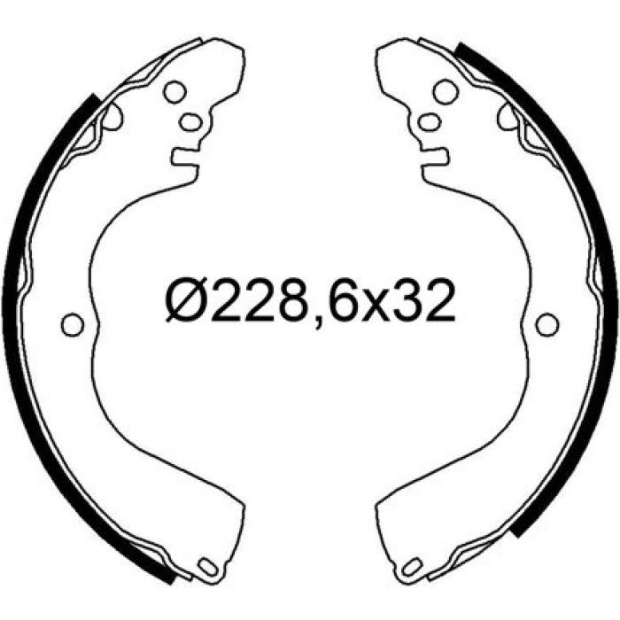 Valeo 564287 Bremsbackensatz Valeo 564287 Bremsbackensatz