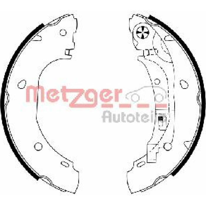 Metzger MG 988 Bremsbackensatz Metzger MG 988 Bremsbackensatz