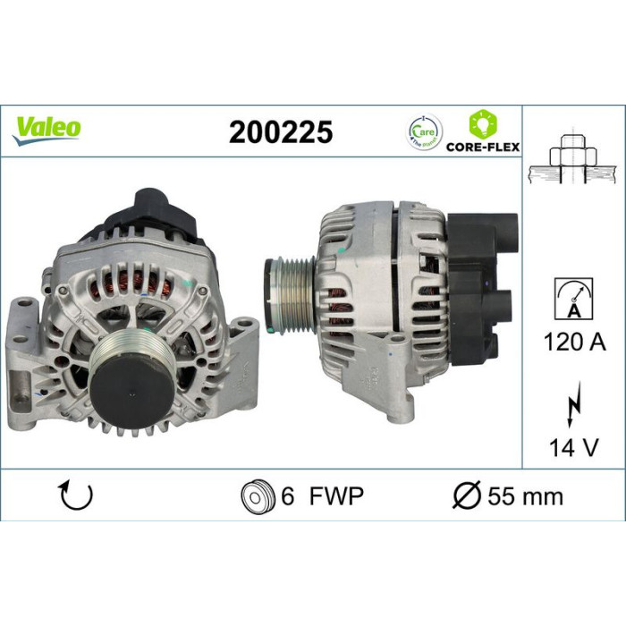 Valeo 200225 Generator CORE-FLEX Valeo 200225 Generator CORE-FLEX
