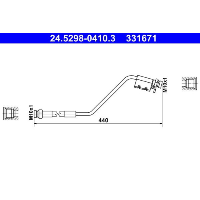 ATE 24.5298-0410.3 Bremsschlauch ATE 24.5298-0410.3 Bremsschlauch
