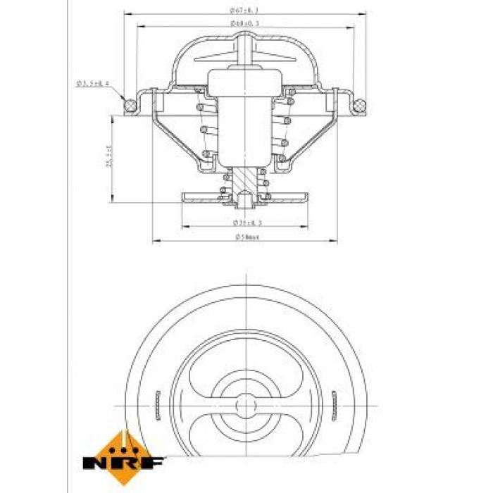 NRF 725096 Thermostat, Kühlmittel EASY FIT NRF 725096 Thermostat, Kühlmittel EASY FIT
