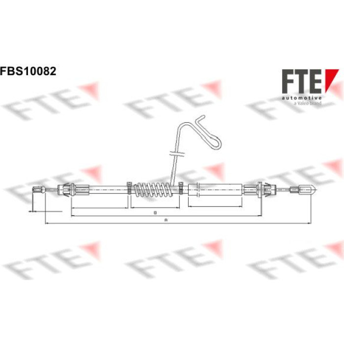 FTE 9250373 Seilzug, Feststellbremse FTE 9250373 Seilzug, Feststellbremse