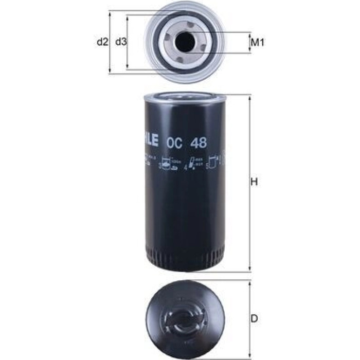 Knecht OC 48 Ölfilter Knecht OC 48 Ölfilter