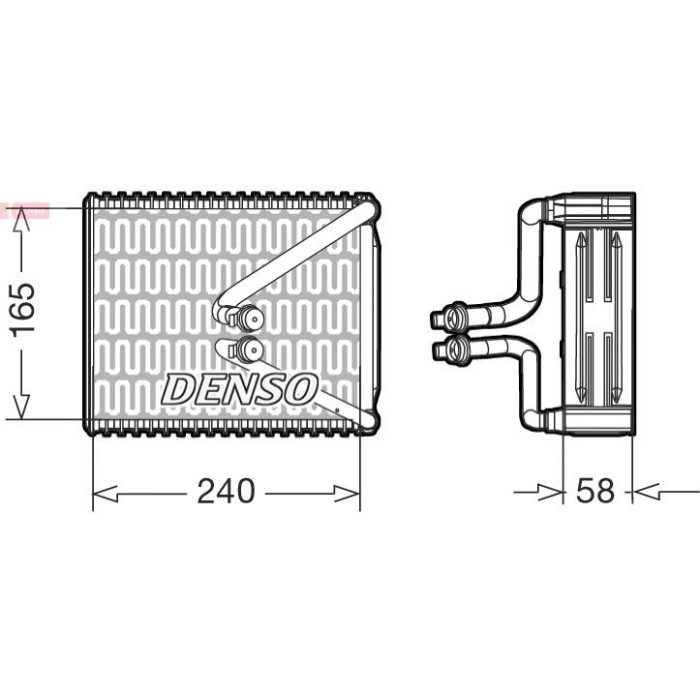 Denso DEV09080 Verdampfer, Klimaanlage