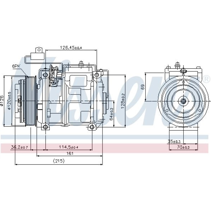 Nissens 89132 Kompressor, Klimaanlage FIRST FIT Nissens 89132 Kompressor, Klimaanlage FIRST FIT