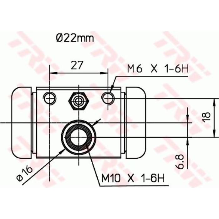 TRW BWH394 Radbremszylinder