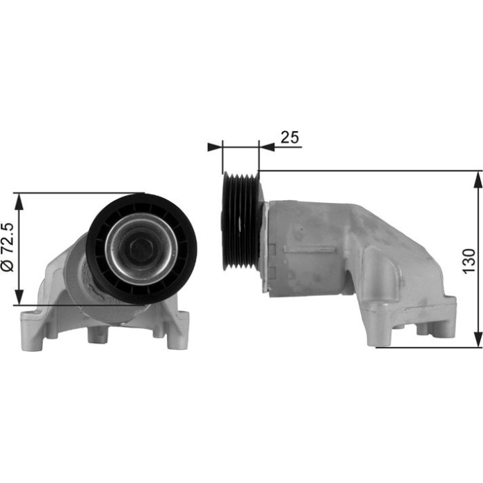 Spannrolle, Keilrippenriemen T38272 Spannrolle, Keilrippenriemen T38272
