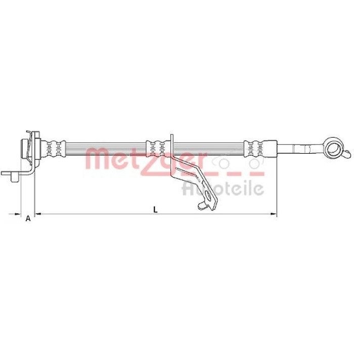 Metzger 4110824 Bremsschlauch Metzger 4110824 Bremsschlauch