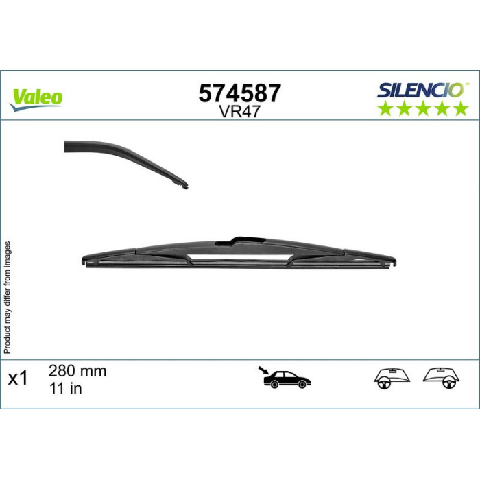 Valeo 574587 Wischblatt SILENCIO REAR Valeo 574587 Wischblatt SILENCIO REAR