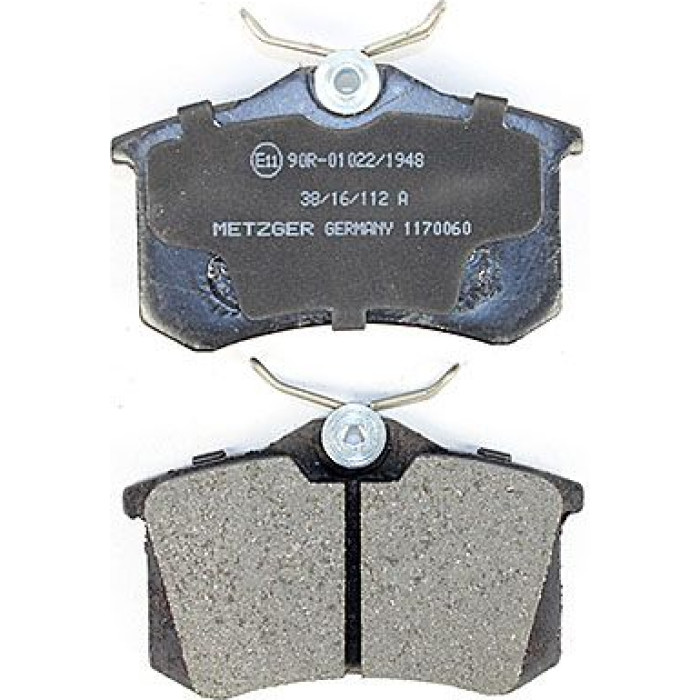 Metzger 1170060 Bremsbelagsatz, Scheibenbremse Metzger 1170060 Bremsbelagsatz, Scheibenbremse
