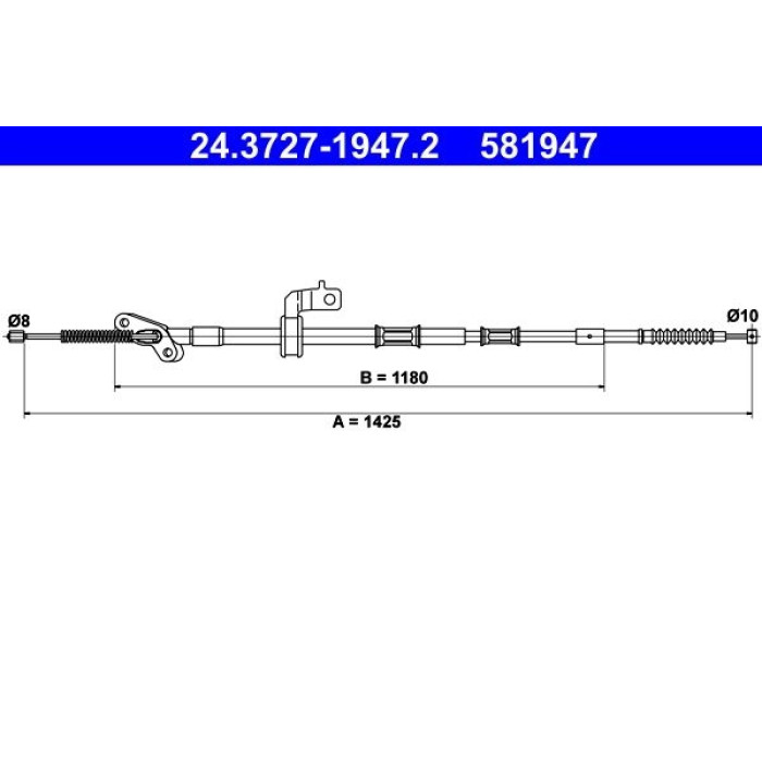 ATE 24.3727-1947.2 Seilzug, Feststellbremse