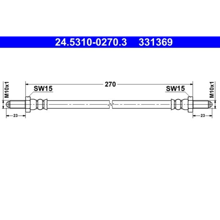 ATE 24.5310-0270.3 Bremsschlauch