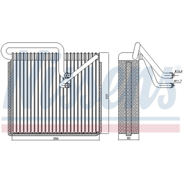 Nissens 92190 Verdampfer, Klimaanlage Nissens 92190 Verdampfer, Klimaanlage