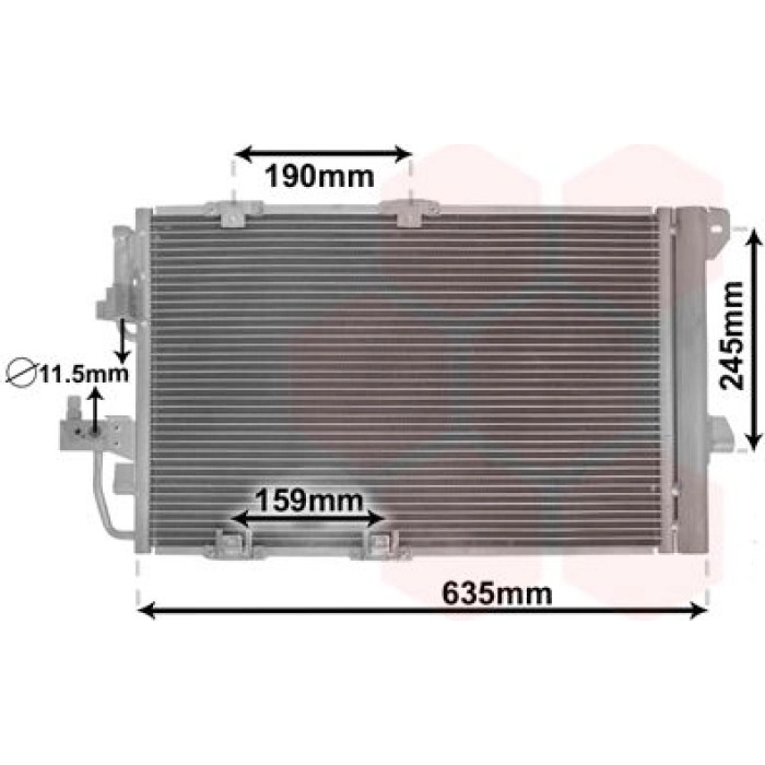 Van Wezel 37005326 Kondensator, Klimaanlage Van Wezel 37005326 Kondensator, Klimaanlage