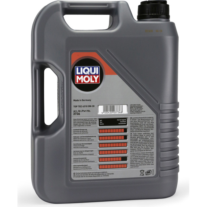 Liqui Moly 3736 Top Tec 4310 0W-30 Motoröl 5l Liqui Moly 3736 Top Tec 4310 0W-30 Motoröl 5l
