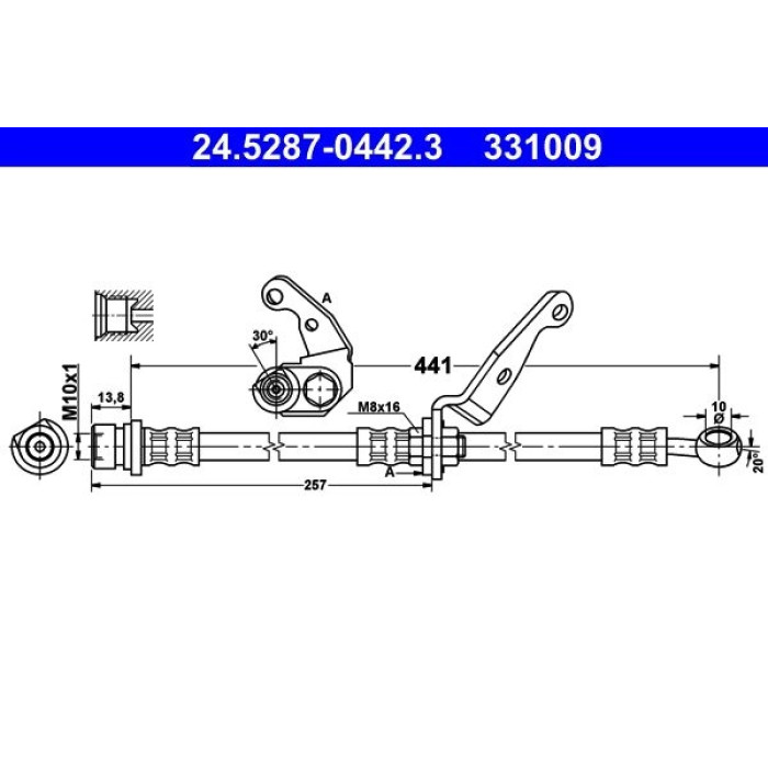 ATE 24.5287-0442.3 Bremsschlauch