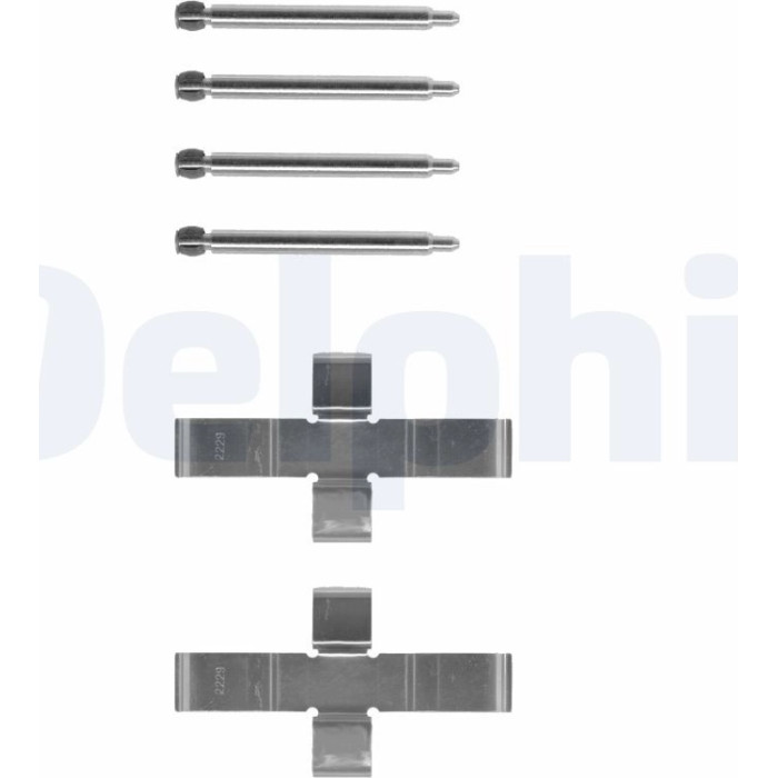 Delphi LX0047 Zubehörsatz, Scheibenbremsbelag Delphi LX0047 Zubehörsatz, Scheibenbremsbelag