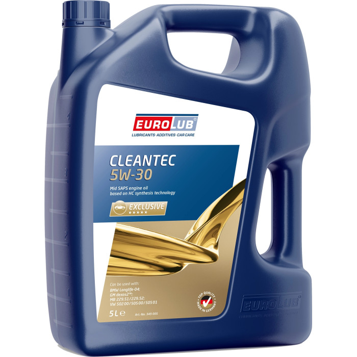 349005 EUROLUB CLEANTEC 5W-30 Motoröl, 5l 349005 EUROLUB CLEANTEC 5W-30 Motoröl, 5l