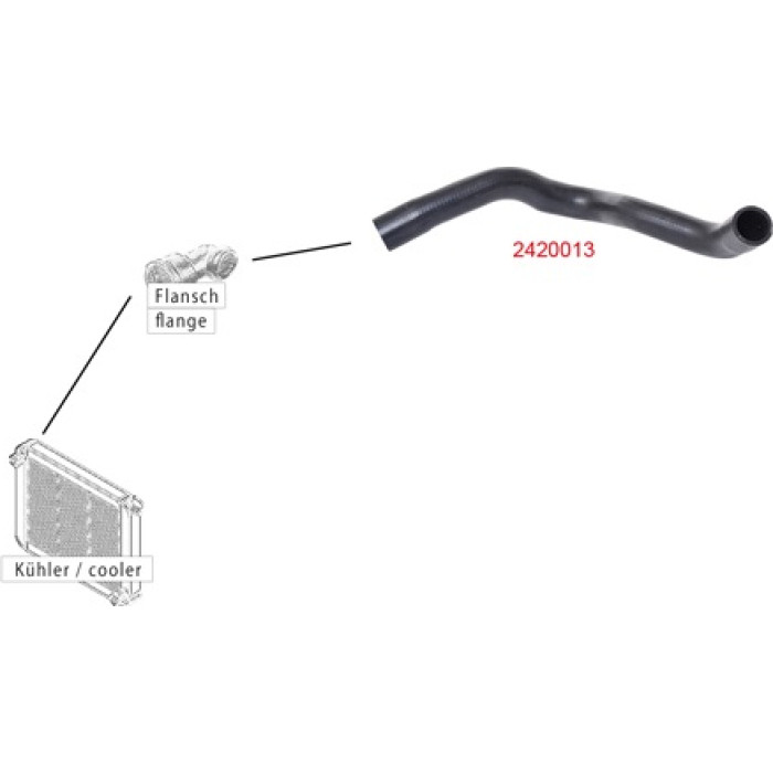 Kühlerschlauch 2420013 Kühlerschlauch 2420013