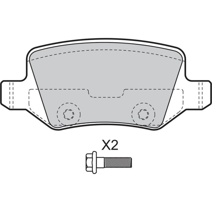 Valeo 598583 Bremsbelagsatz, Scheibenbremse Valeo 598583 Bremsbelagsatz, Scheibenbremse