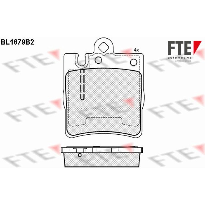 FTE 9010289 Bremsbelagsatz, Scheibenbremse