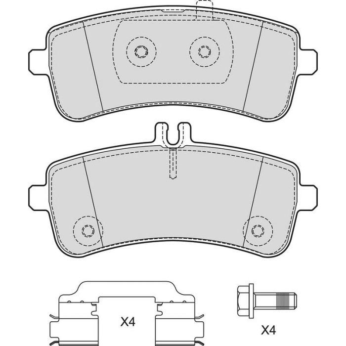 Valeo 601666 Bremsbelagsatz, Scheibenbremse