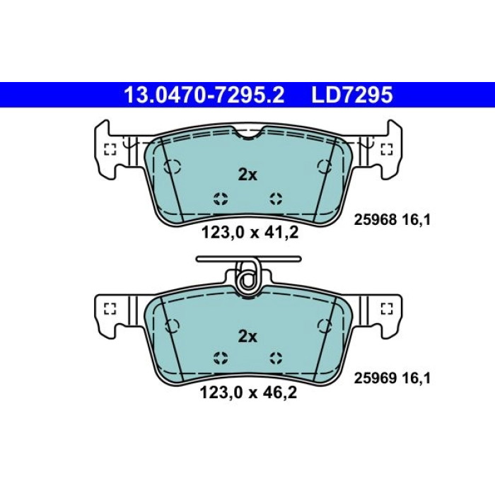 ATE 13.0470-7295.2 Bremsbelagsatz, Scheibenbremse Ceramic ATE 13.0470-7295.2 Bremsbelagsatz, Scheibenbremse Ceramic
