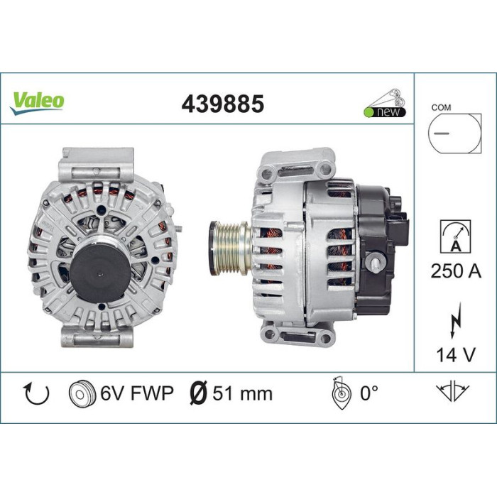 Valeo 439885 Generator ORIGINS - NEW O.E. TECHNOLOGIE Valeo 439885 Generator ORIGINS - NEW O.E. TECHNOLOGIE
