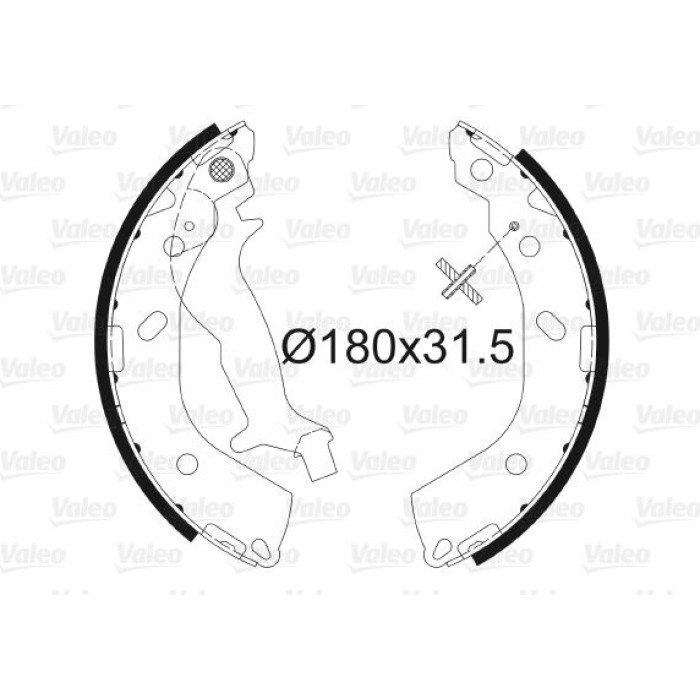Valeo 564091 Bremsbackensatz