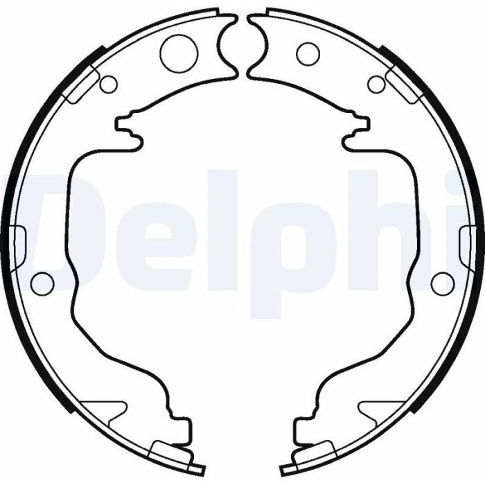 Delphi LS2026 Bremsbackensatz, Feststellbremse