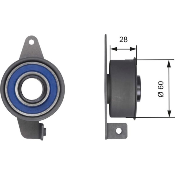 Gates T41144 Spannrolle, Zahnriemen PowerGrip™