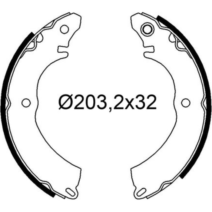 Valeo 564331 Bremsbackensatz
