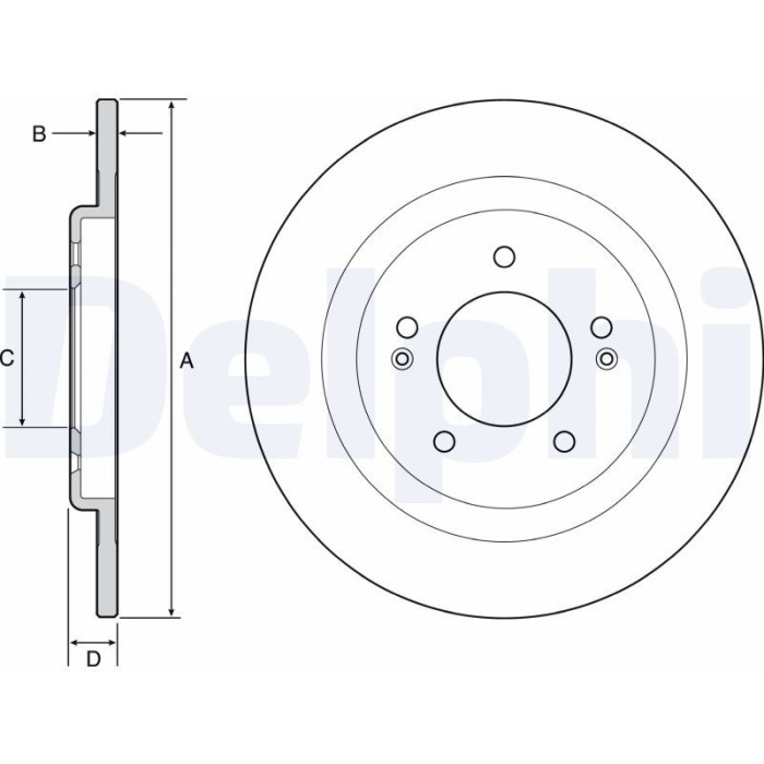 Delphi BG4563 Bremsscheibe