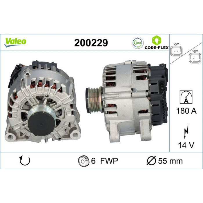 Valeo 200229 Generator CORE-FLEX