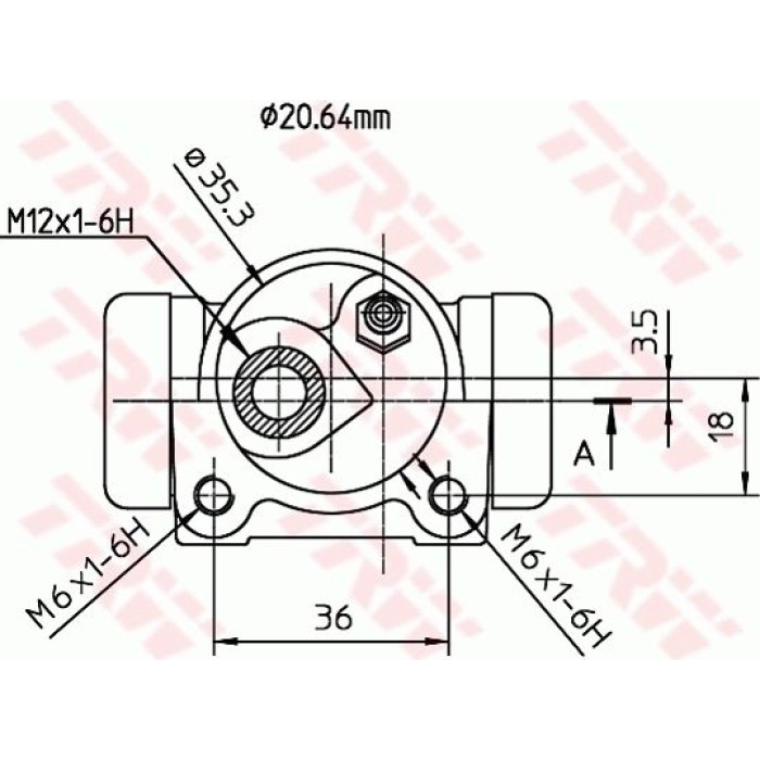 TRW BWF168 Radbremszylinder TRW BWF168 Radbremszylinder