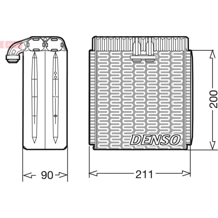 Denso DEV12001 Verdampfer, Klimaanlage Denso DEV12001 Verdampfer, Klimaanlage