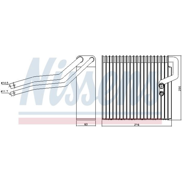Nissens 92184 Verdampfer, Klimaanlage Nissens 92184 Verdampfer, Klimaanlage