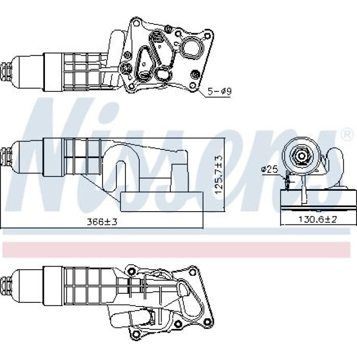 Nissens 91197 Ölkühler, Motoröl FIRST FIT Nissens 91197 Ölkühler, Motoröl FIRST FIT