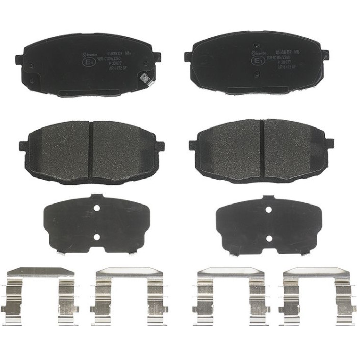 Brembo P 30 077 Bremsbelagsatz, Scheibenbremse PRIME LINE Brembo P 30 077 Bremsbelagsatz, Scheibenbremse PRIME LINE