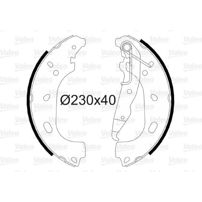 Valeo 564103 Bremsbackensatz Valeo 564103 Bremsbackensatz