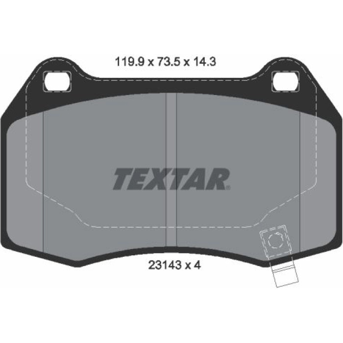 Textar 2314301 Bremsbelagsatz, Scheibenbremse Q+ Textar 2314301 Bremsbelagsatz, Scheibenbremse Q+